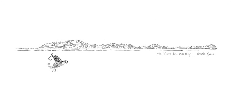 Lifeboat Horse - Wells Quay - Pano - Mini