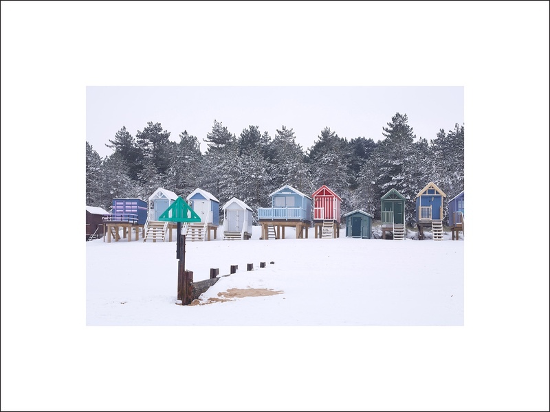 Beach Huts in the snow