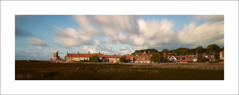 panoramic photograph of cley next the sea