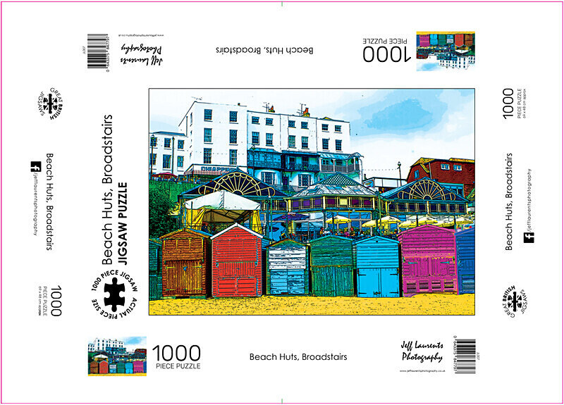 1000 piece jigsaw of Beach Huts, Broadstairs