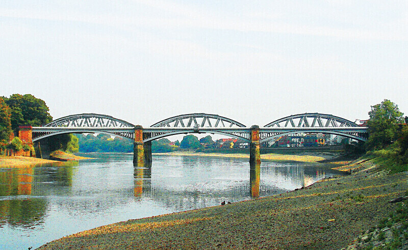 Photographic print, Barnes Railway Bridge, Richmond