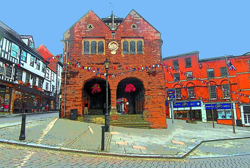 Photographic print, Market House, Ross on Wye. Herefordshire