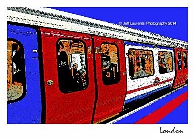 Postcard of a London Tube Train
