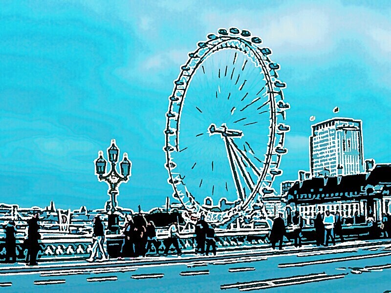 The London Eye - LONDON LANDMARKS PRINTS