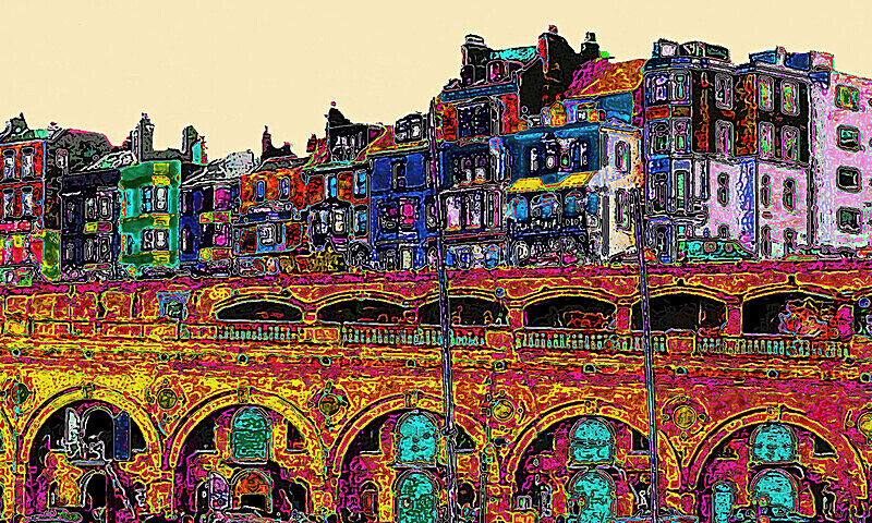 Ramsgate Harbour and Arches Scene - RAMSGATE, CANTERBURY AND LONDON PRINTS