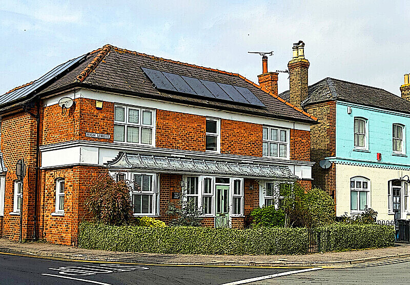Scene in High Street, Eastry - EASTRY PRINTS.
