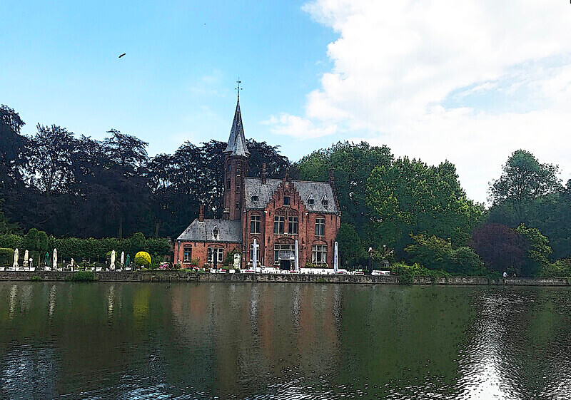Photographic print, Hotel, Lake of Love, Bruges, Belgium