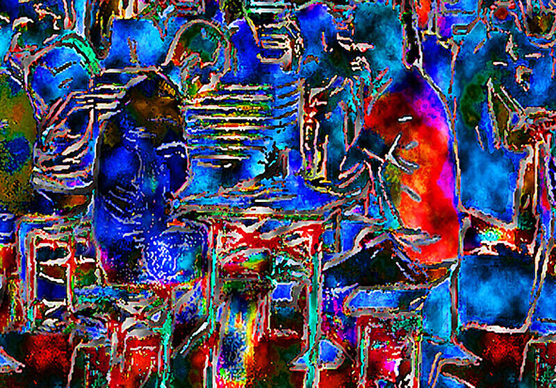 The Card Players - ABSTRACT IMAGE PRINTS