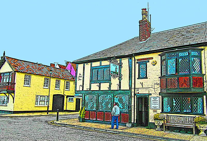 Photographic print, Aldeborough, Scene with Lone Man
