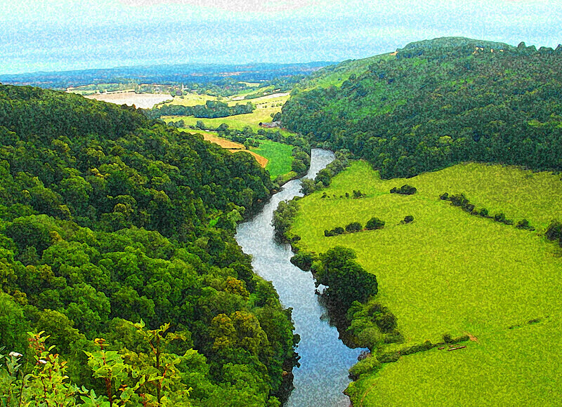 Photographic print, View of river Wye from Symonds Yat