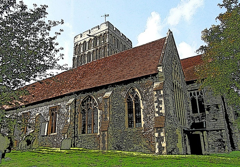Photographic print St Clements Church, Sandwich