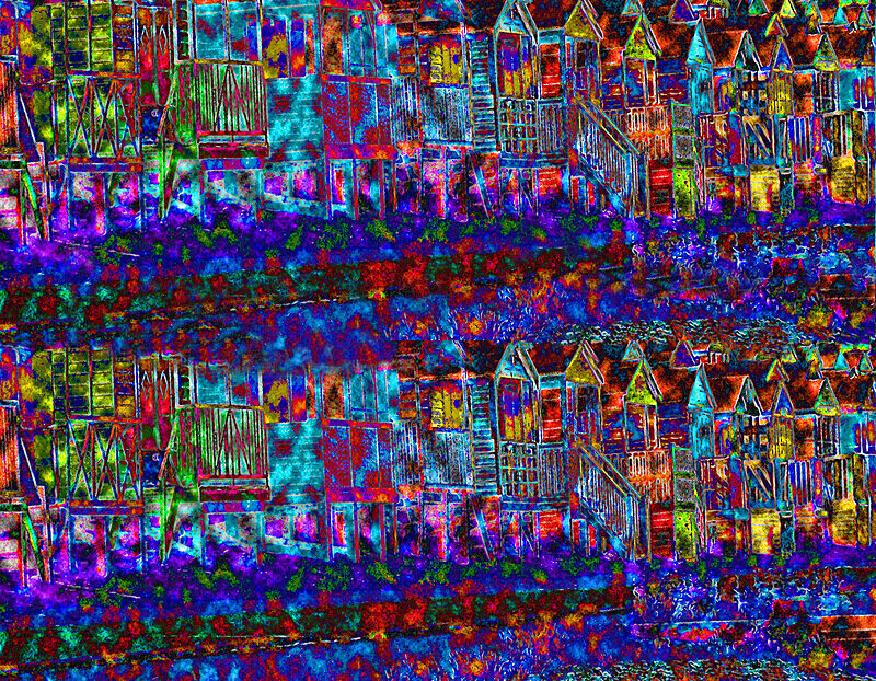 Beach Huts - ABSTRACT IMAGE PRINTS