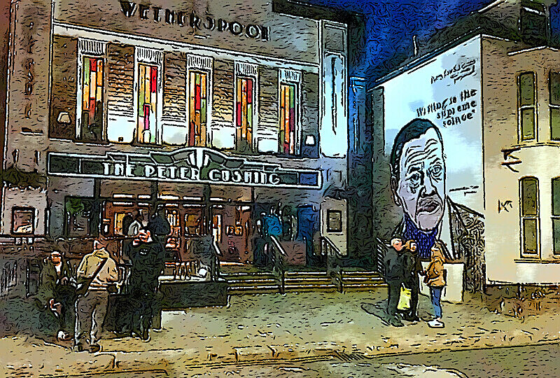 View outside The Peter Cushing Theatre, Whitstable - WHITSTABLE PRINTS