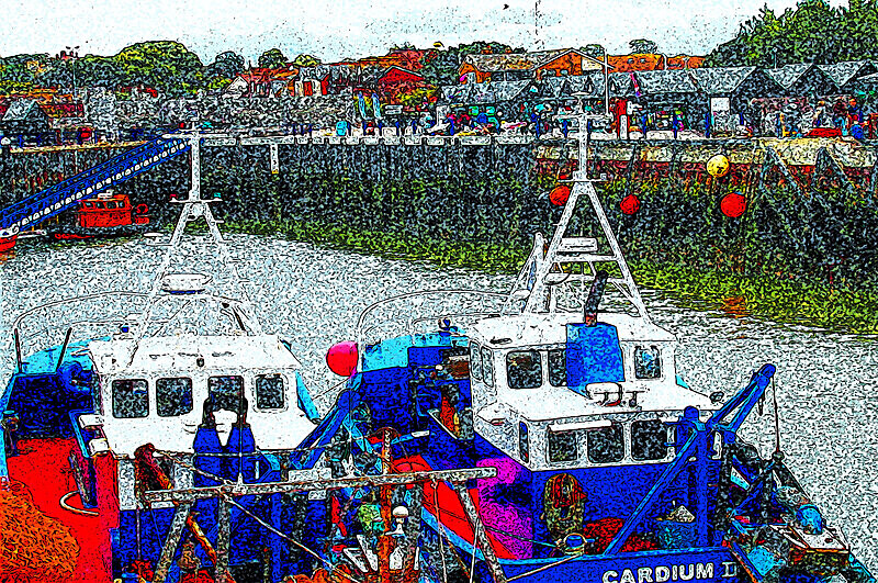 Harbour Scene Whitstable - WHITSTABLE PRINTS