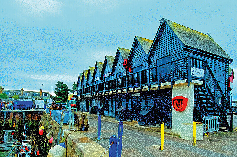 Fishermans Huts, Whitstable - WHITSTABLE PRINTS