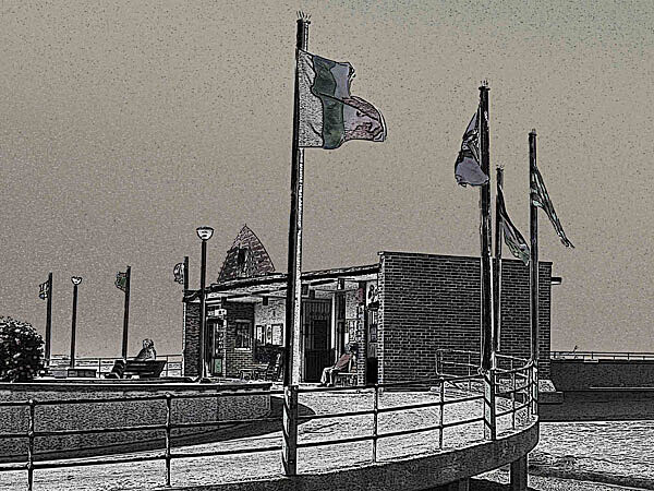 Entrance to Deal Pier - MONOCHROME PRINTS