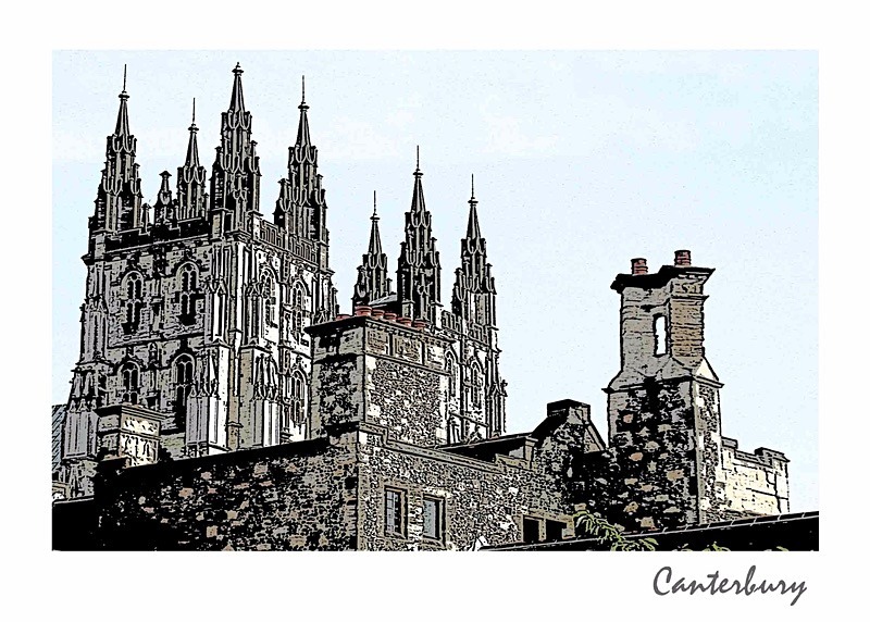 Postcard of Canterbury Cathedral