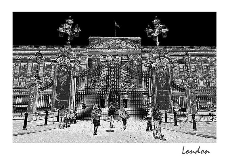 Buckingham Palace London postcard