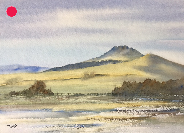 Ruberslaw from Hawthornside Hill - Walks in the Borders