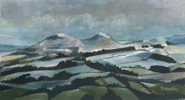 Eildons in Winter - Still Glory