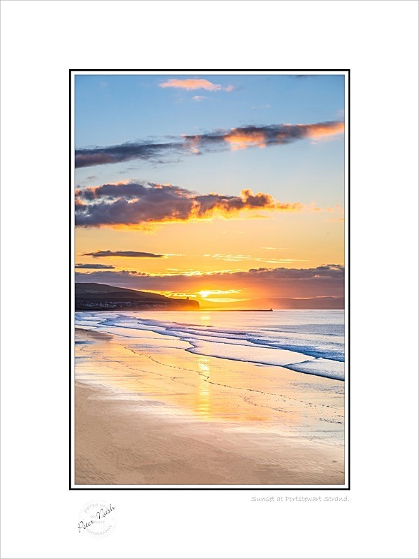 01 9x12 2025-155C Sunset at Portstewart Strand - Co. Derry/Londonderry