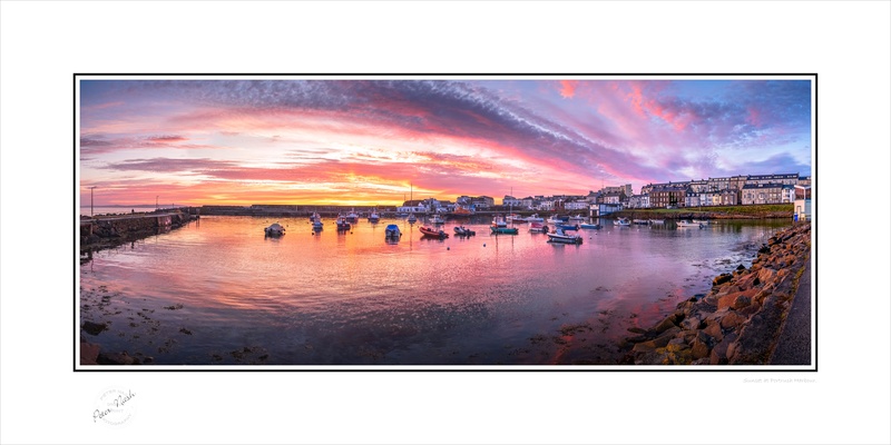 2020-221CP Sunset at Portrush Harbour - Co. Antrim