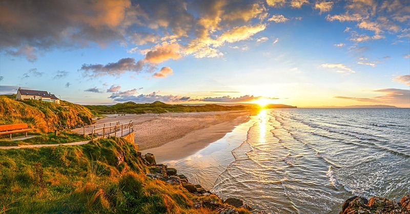 05 30x60 Canvas 2013-057CP Sunset at Portstewart Strand - 30X60 Inches