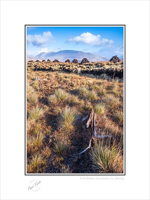 01 9x12 2023-031C Turf Stacks Connemara Co Galway - Galway