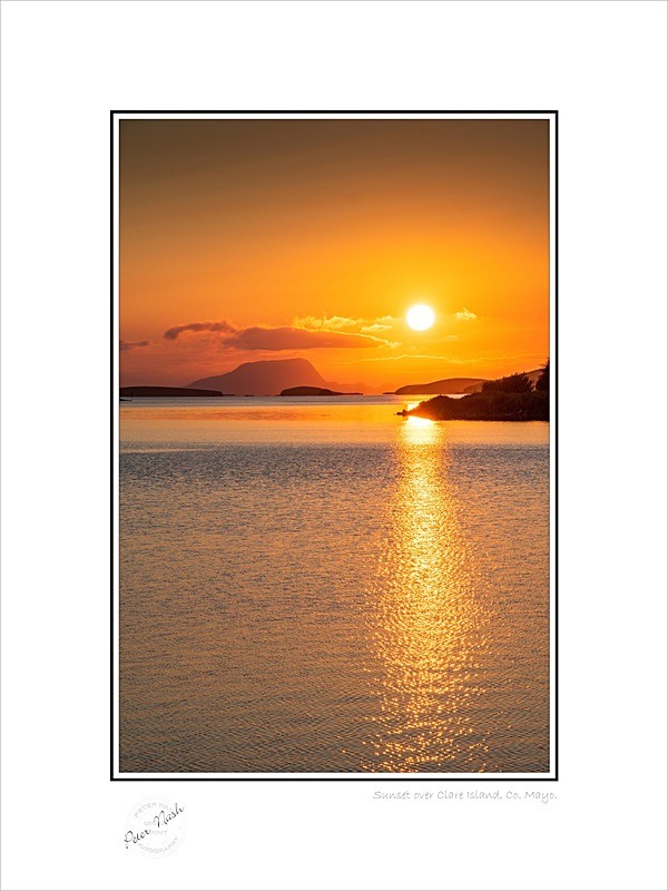 01 9x12 2022-438C Sunset over Clare Island Co Mayo - Mayo