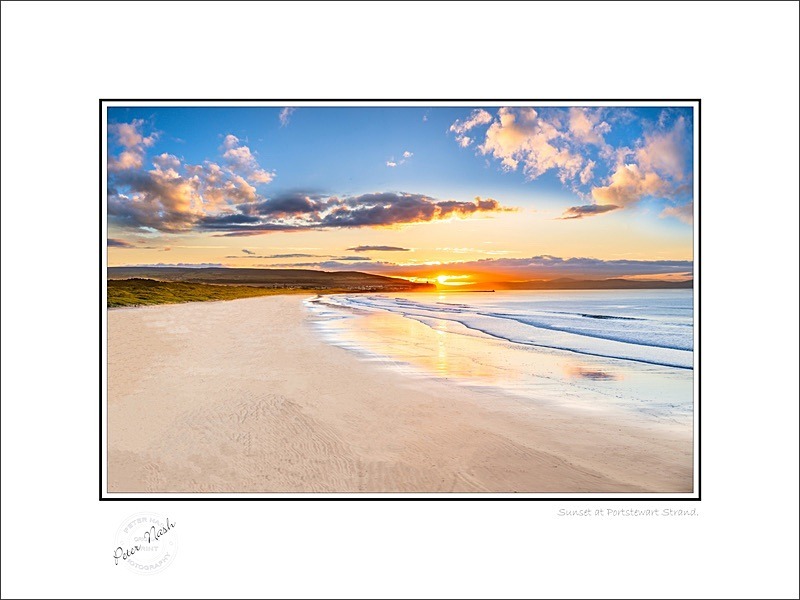 01 9x12 2025-156C Sunset at Portstewart Strand - Co. Derry/Londonderry