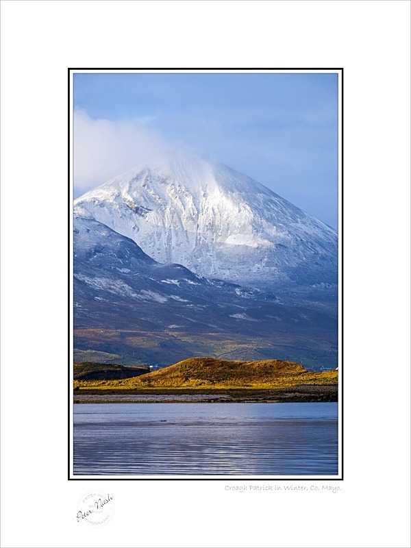 01 9x12 2018-030C Croagh Patrick in winter Co Mayo - Mayo