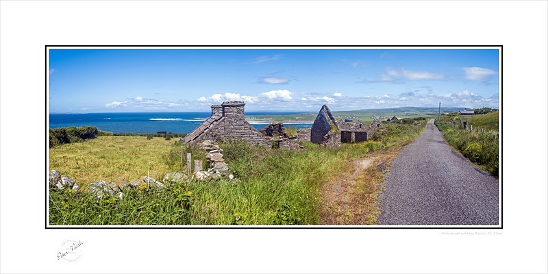 03 12x24 2021-560CP Abandoned cottages Doolin Co Clare - Clare