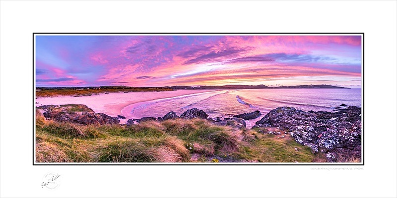 03 12x24 2020-497CP Sunset at Ballymastoker Beach Co Donegal - Donegal