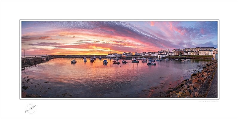 2020-221CP Sunset at Portrush Harbour - Co. Antrim