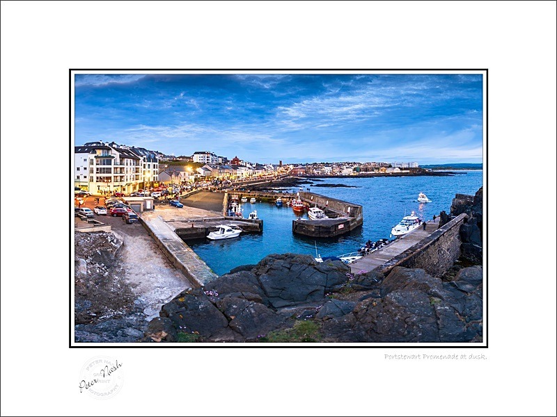 01 9x12 2019-1051C Portstewart Promenade at dusk - Co. Derry/Londonderry