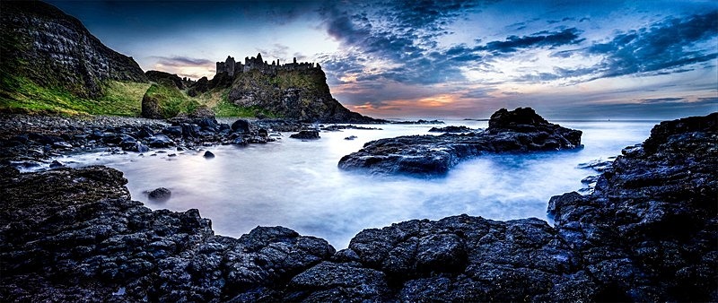 18x48 2014-050CP Dunluce Castle - Canvas