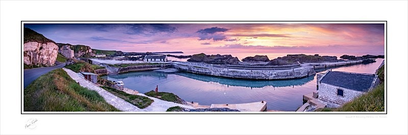 2020-171CP Sunset at Ballintoy Harbour Co Antrim - Co. Antrim