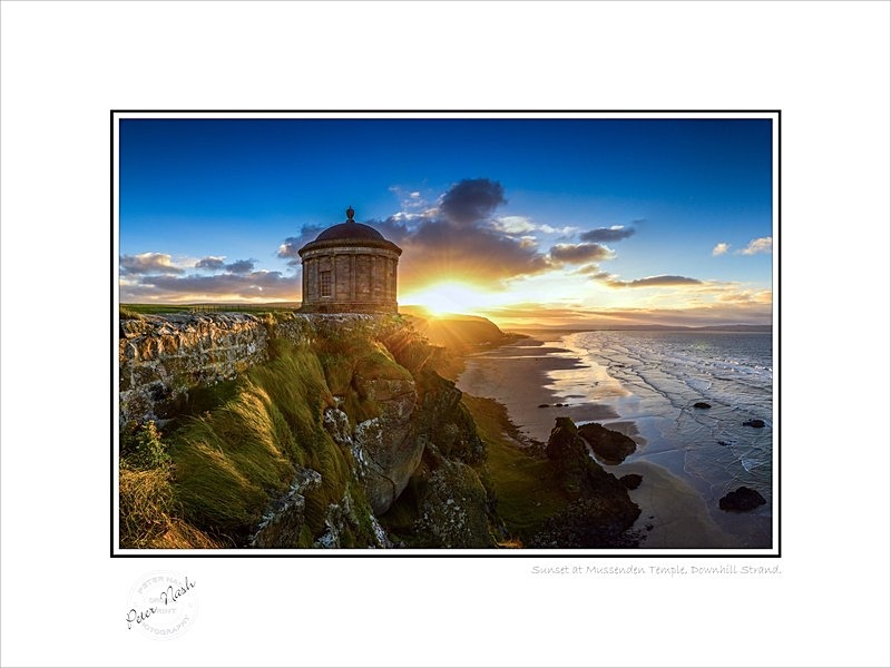 2013-065C Sunset at Mussenden Temple Downhill Strand - Co. Derry/Londonderry
