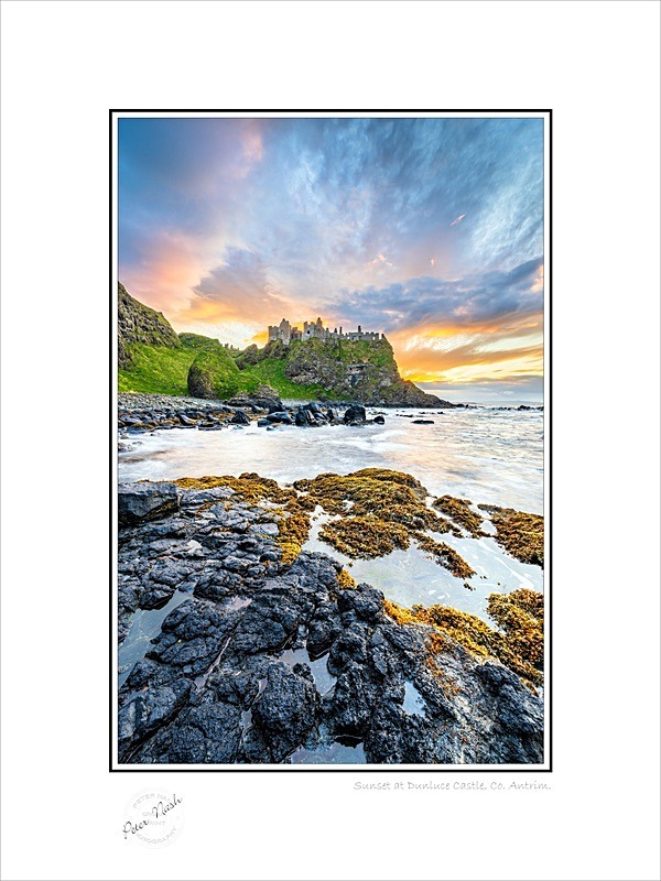01 9x12 2024-309C Sunset at Dunluce Castle Co Antrim - Co. Antrim
