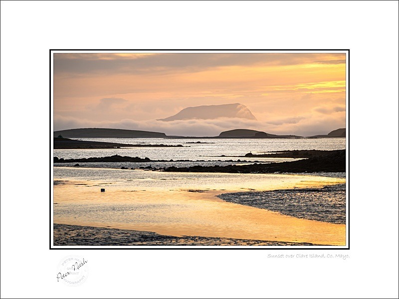 01 9x12 2023-799C Sunset over Clare Ireland Co Mayo - Mayo