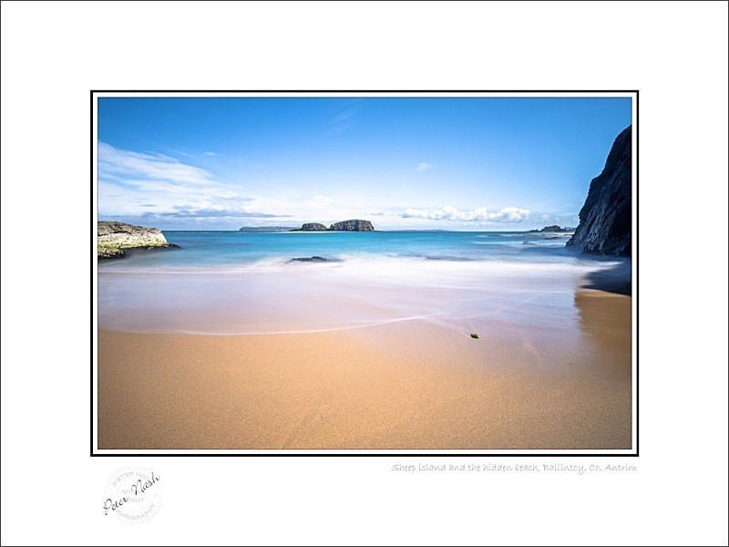 01 9x12 2021-145C Sheep Island and the hidden beach Ballintoy Co Antri - Co. Antrim