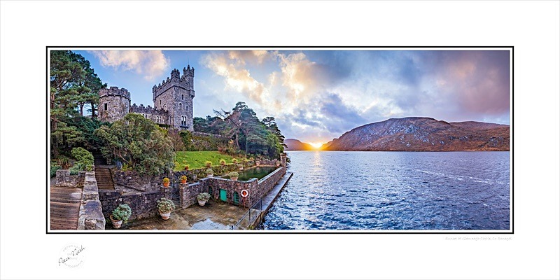 03 12x24 2019-1036CP Sunset at Glenveagh Castle Co Donegal - Donegal