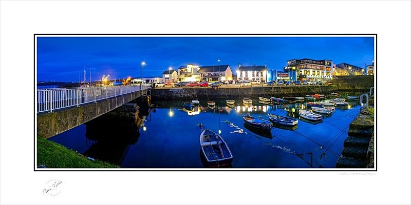 2019-546CP Night Life at Portrush Harbour - Co. Antrim