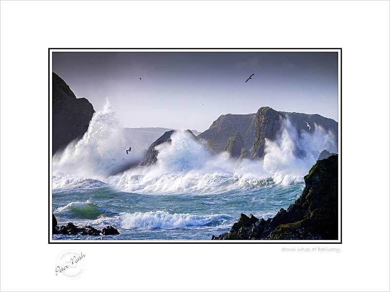 2018-006C Storm waves at Ballintoy - Co. Antrim