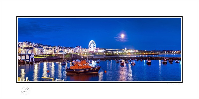 03 12x24 2019-624CP Portrush Harbour at Dusk - Co. Antrim