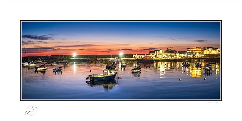 2020-094CP Dusk at Portrush Harbour - Co. Antrim