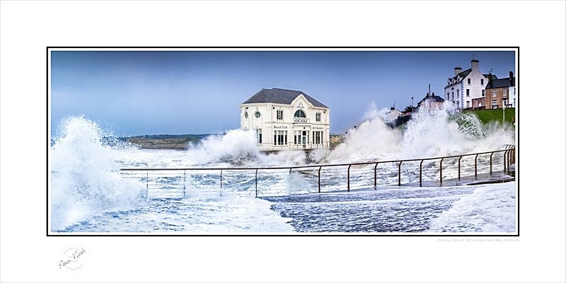 2020-038CP Stormy seas at The Arcadia East Bay Portrush - Co. Antrim