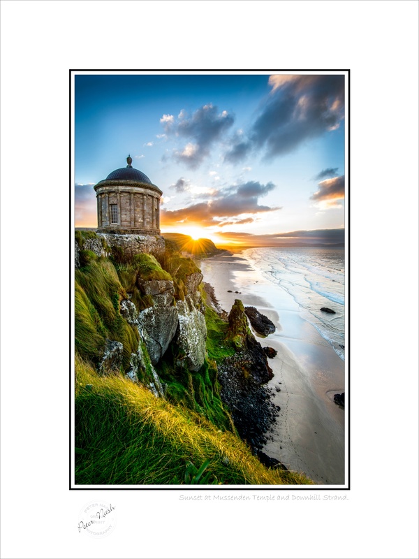 2013-069C Sunset at Mussenden Temple Downhill strand - Co. Derry/Londonderry