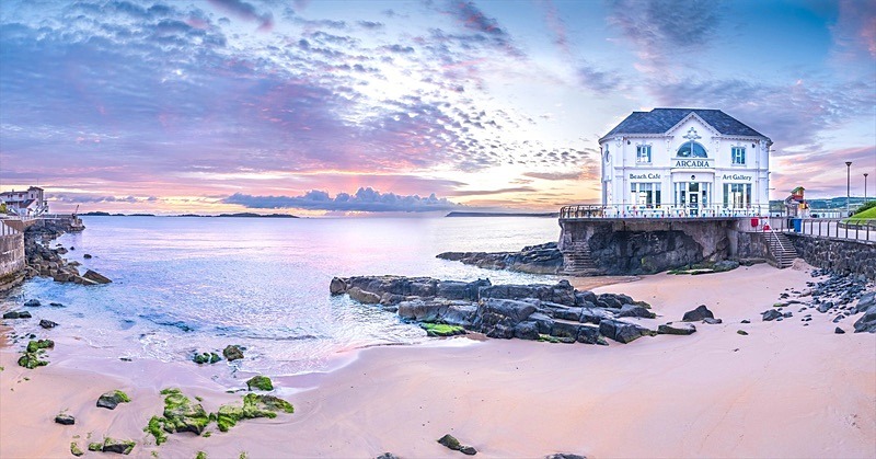 05 30x60 Canvas 2020-227CP Dawn at The Arcadia East Bay Portrush - 30X60 Inches