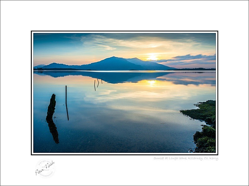 01 9x12 2022-428C Sunset at Lough Leane Killarney Co Kerry - Kerry